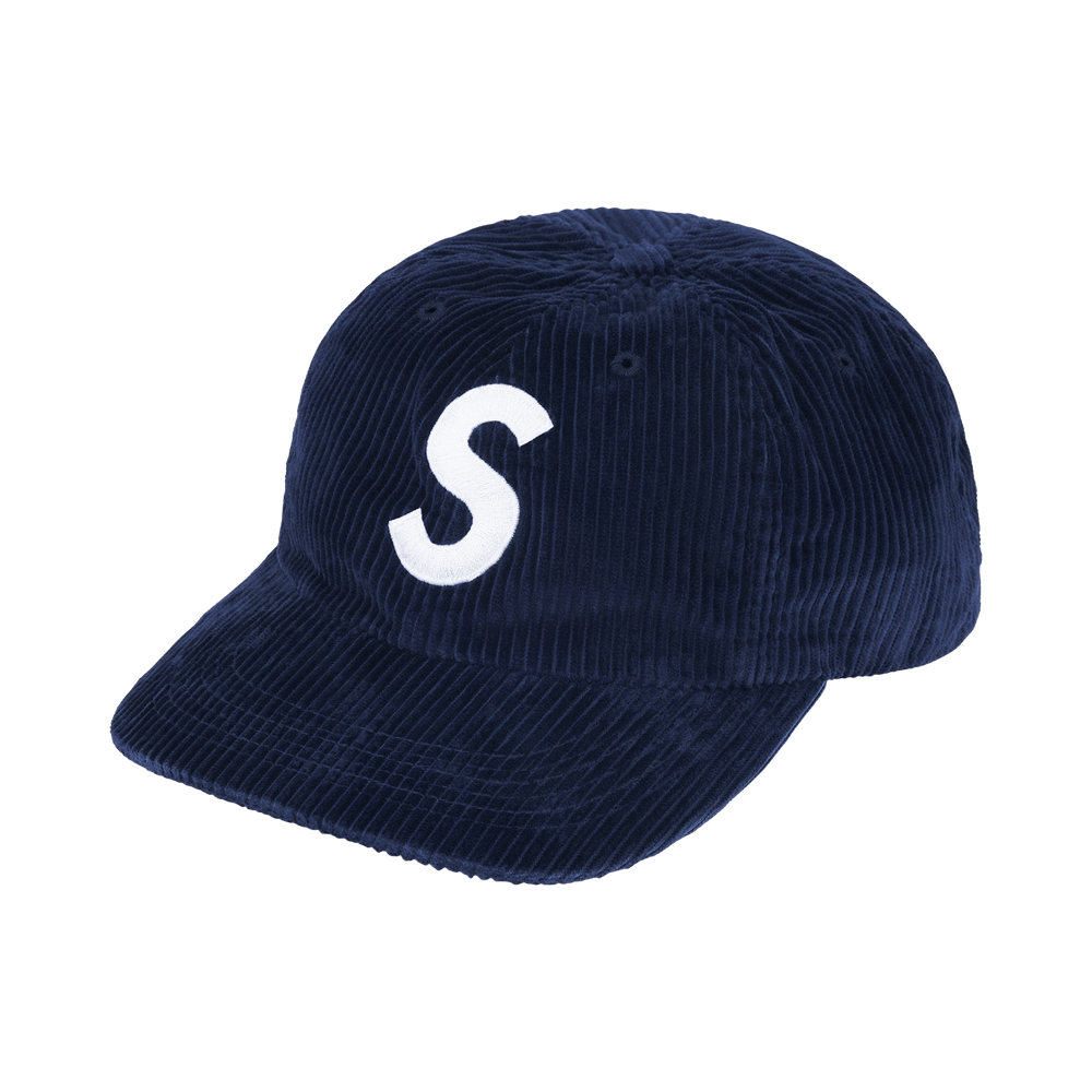 Supreme S Logo Corduroy 6-Panel Navy