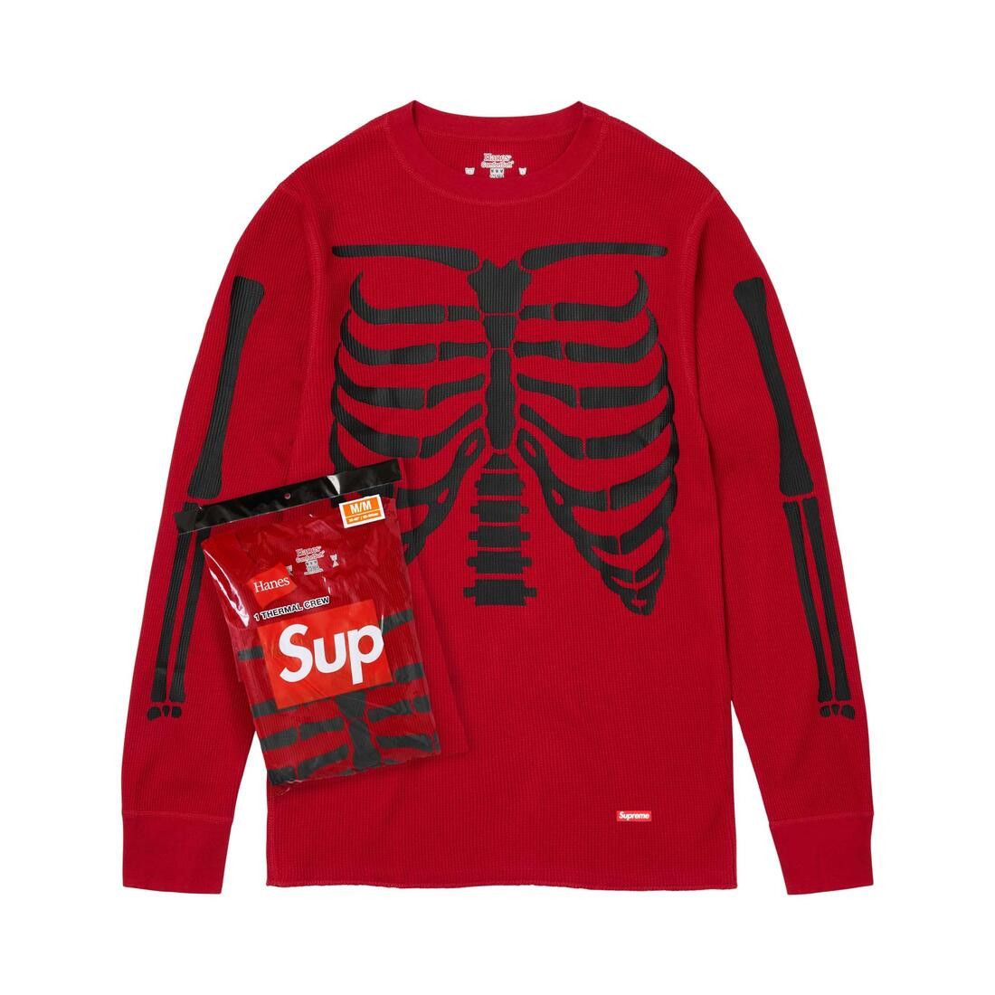 Supreme x Hanes Bones Thermal Crew (1 Pack) Red