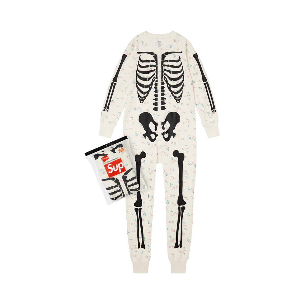 Supreme x Hanes Bones Thermal Union Suit (1 Pack) Floral