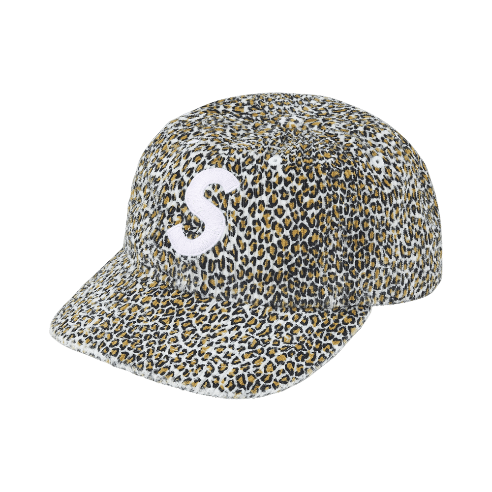 Supreme S Logo Corduroy 6-Panel Leopard