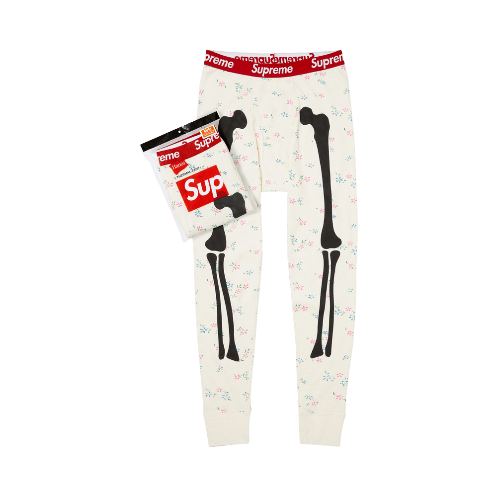 Supreme x Hanes Bones Thermal Pant (1 Pack) Floral