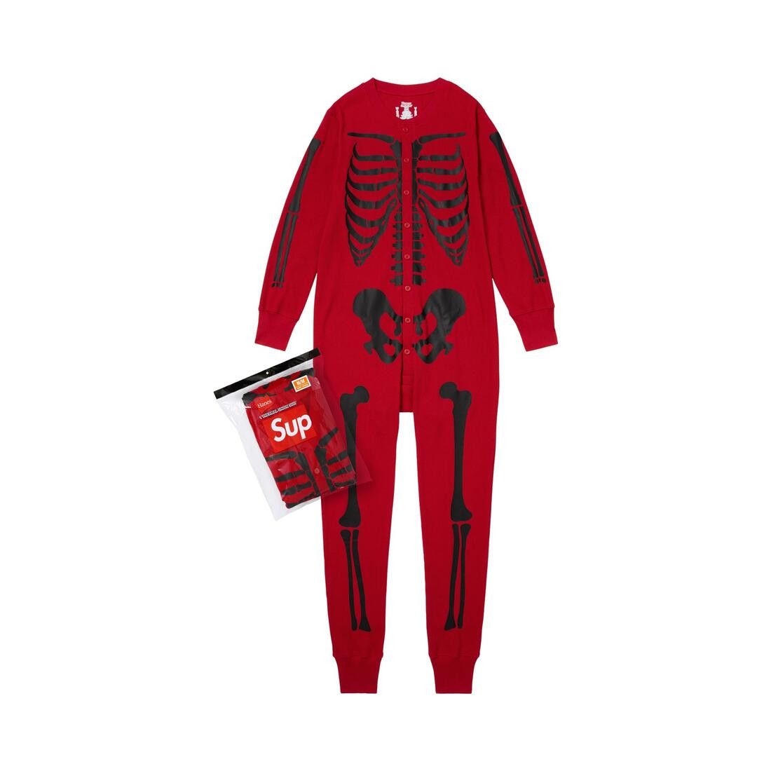 Supreme x Hanes Bones Thermal Union Suit (1 Pack) Red