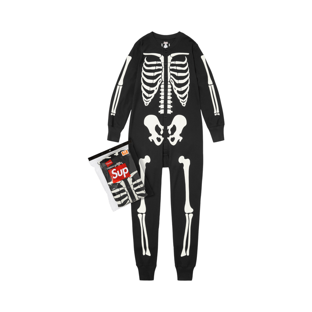 Supreme x Hanes Bones Thermal Union Suit (1 Pack) Black