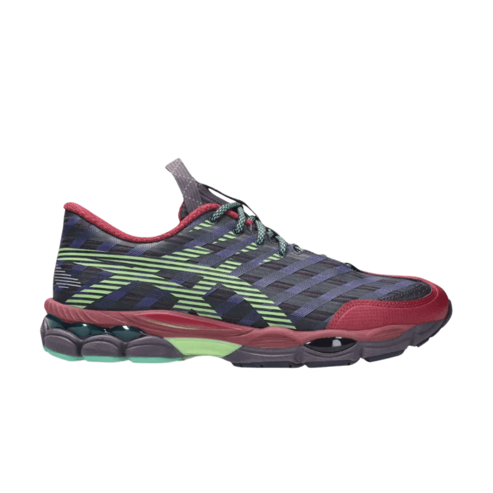 Kiko Kostadinov x ASICS US8-S Gel-SJ33 Deep Plum Fresh Grass