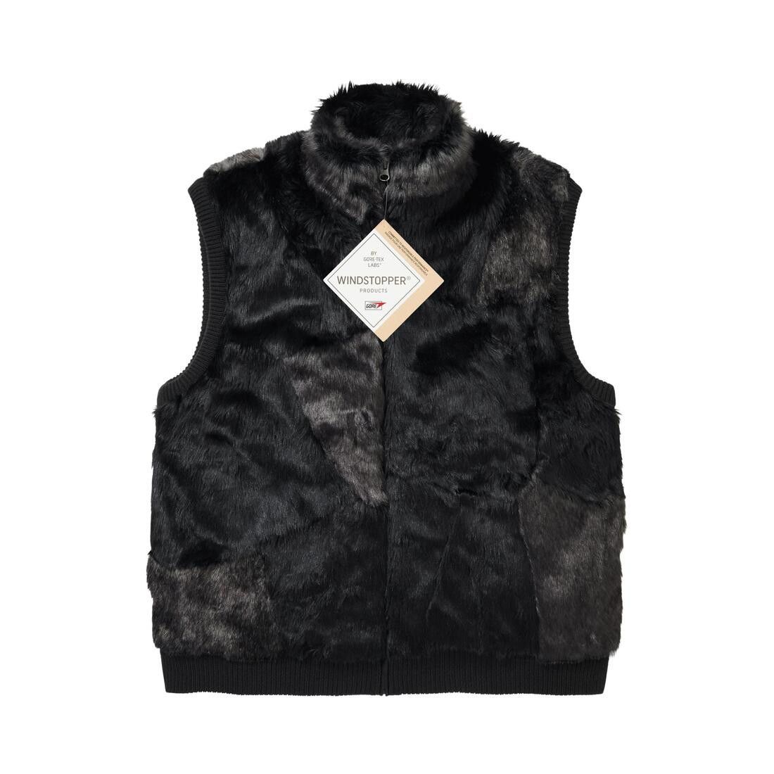 Supreme Faux Fur Windstopper Vest Black