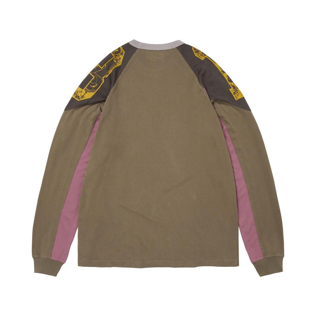 Supreme Paneled Raglan Long-Sleeve Top Dark Olive