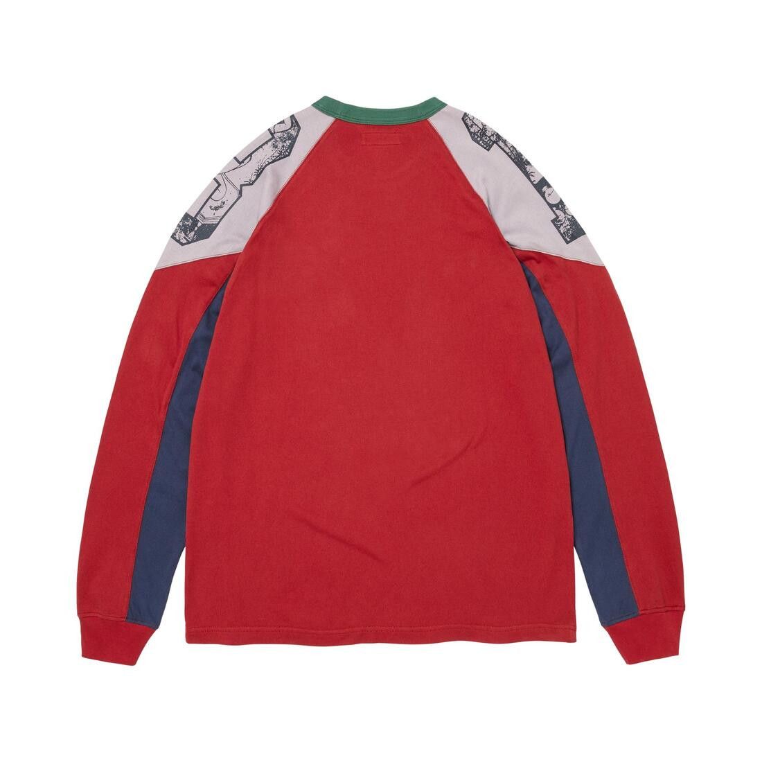 Supreme Paneled Raglan Long-Sleeve Top Red