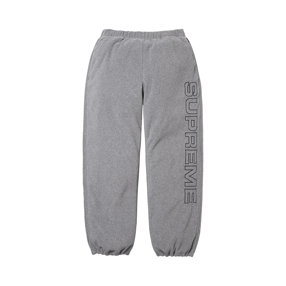 Supreme Spellout Embroidered Polartec Pant Grey