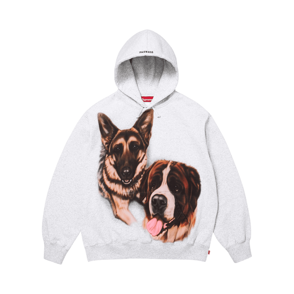Supreme Dogs Hooded Sweatshirt Ash Grey