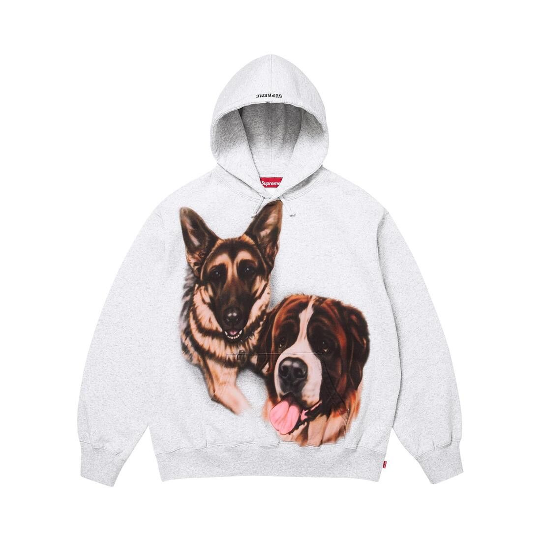 Supreme Dogs Hooded Sweatshirt Ash Grey