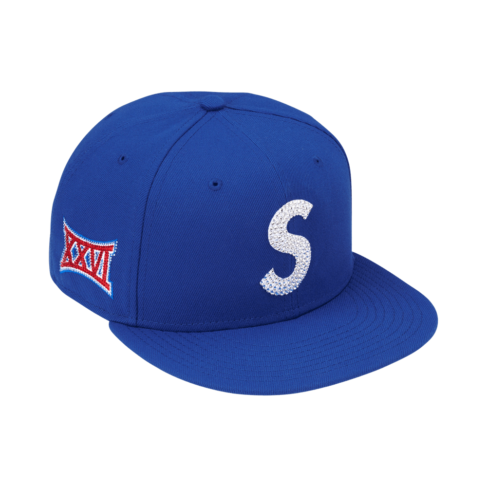 Supreme Swarovski S Logo New Era Royal