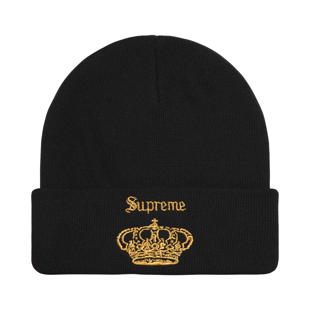 Supreme Crown Beanie Black