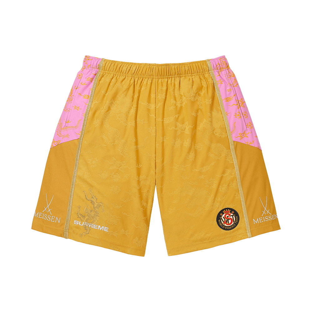 Supreme x Meissen Jacquard Short Light Gold