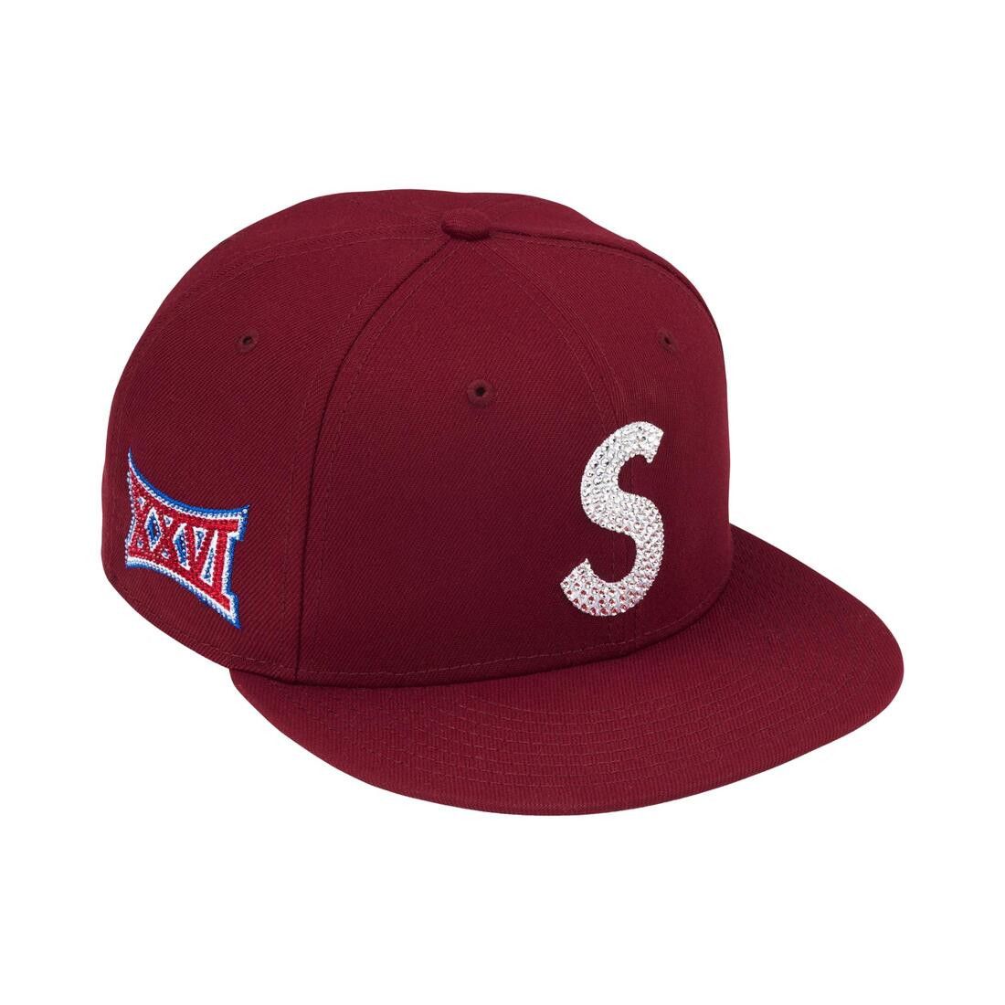 Supreme Swarovski S Logo New Era Cardinal
