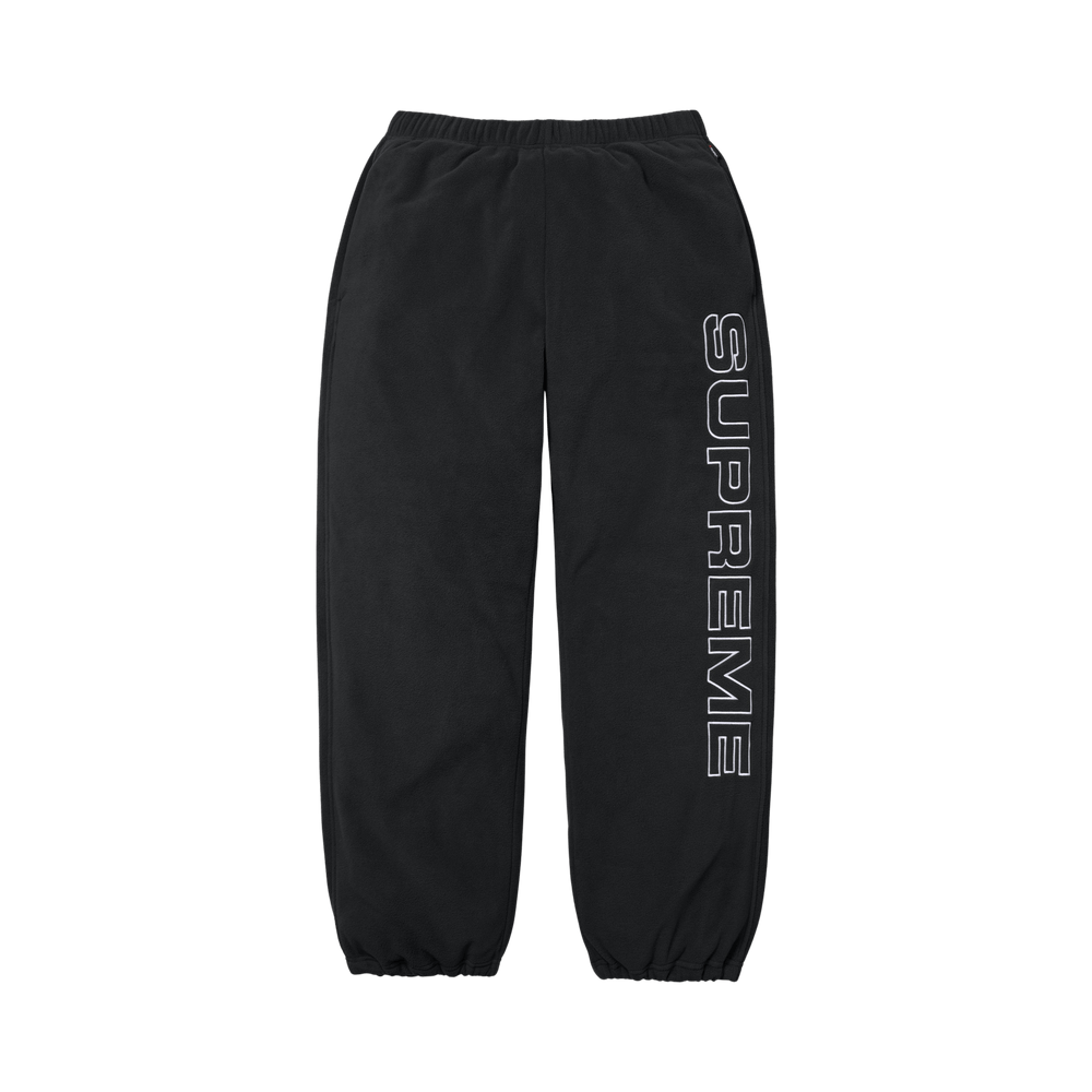 Supreme Spellout Embroidered Polartec Pant Black