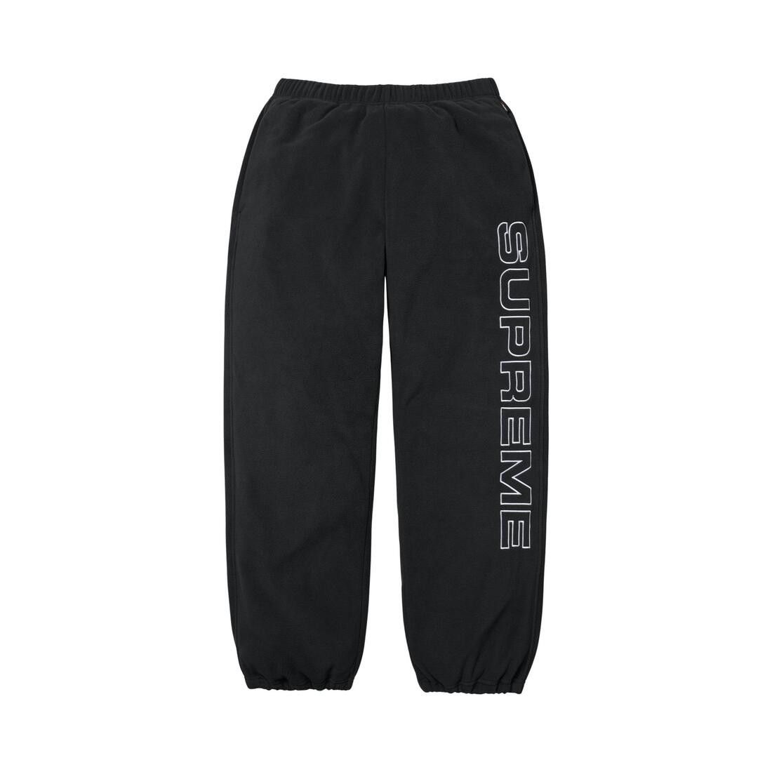 Supreme Spellout Embroidered Polartec Pant Black