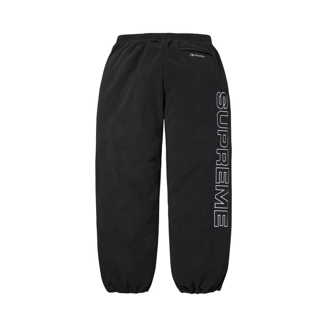 Supreme Spellout Embroidered Polartec Pant Black