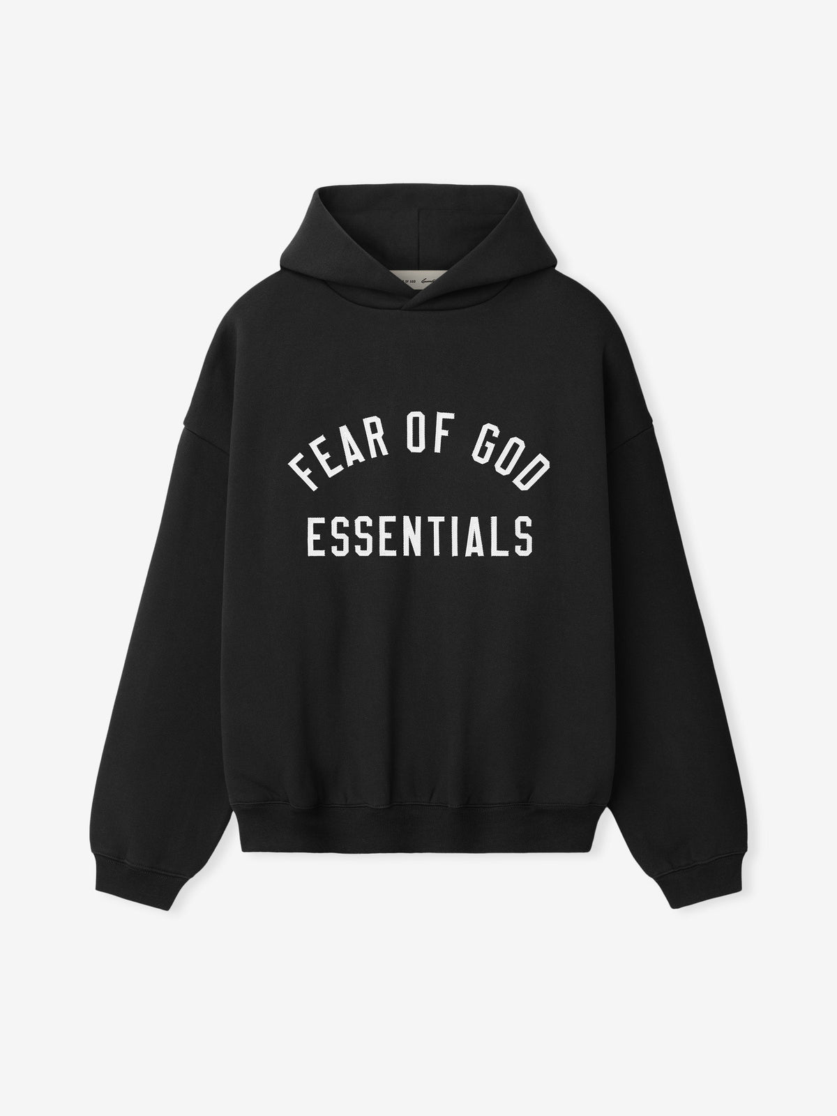 Fear of God Essentials Varsity 90s Hoodie Vintage Black - Im Your Wardrobe