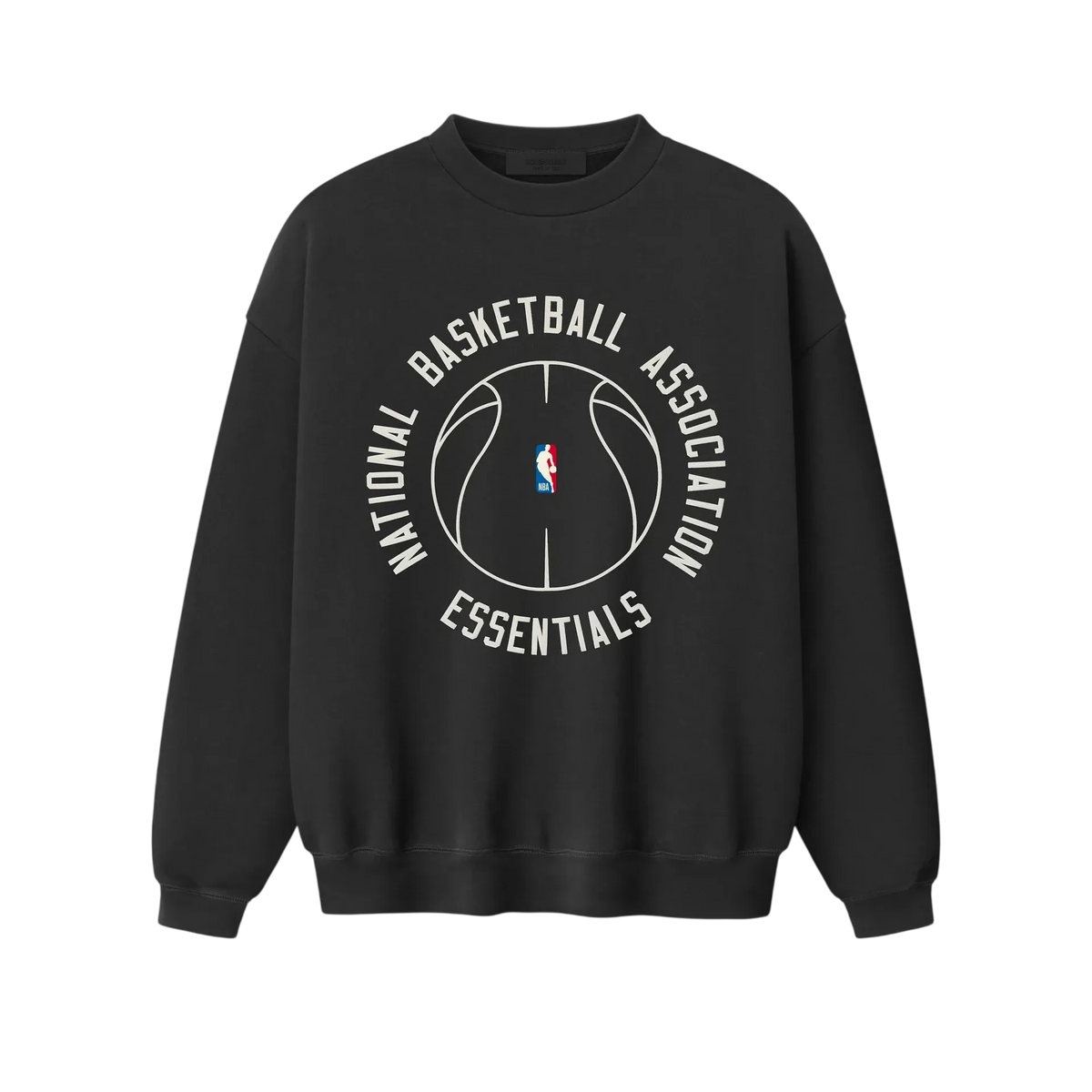 Fear Of God Essentials NBA X Barkley Hendricks 90s Crewneck Faded Black