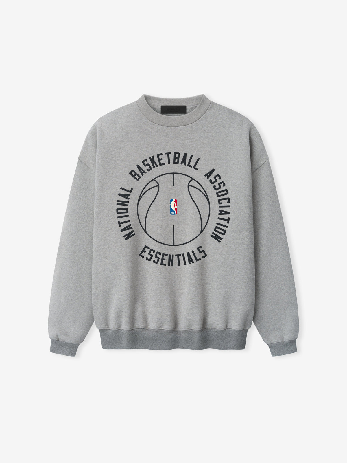 Fear of God Essentials NBA X Barkley Hendricks 90s Crewneck Concrete Heather - Im Your Wardrobe