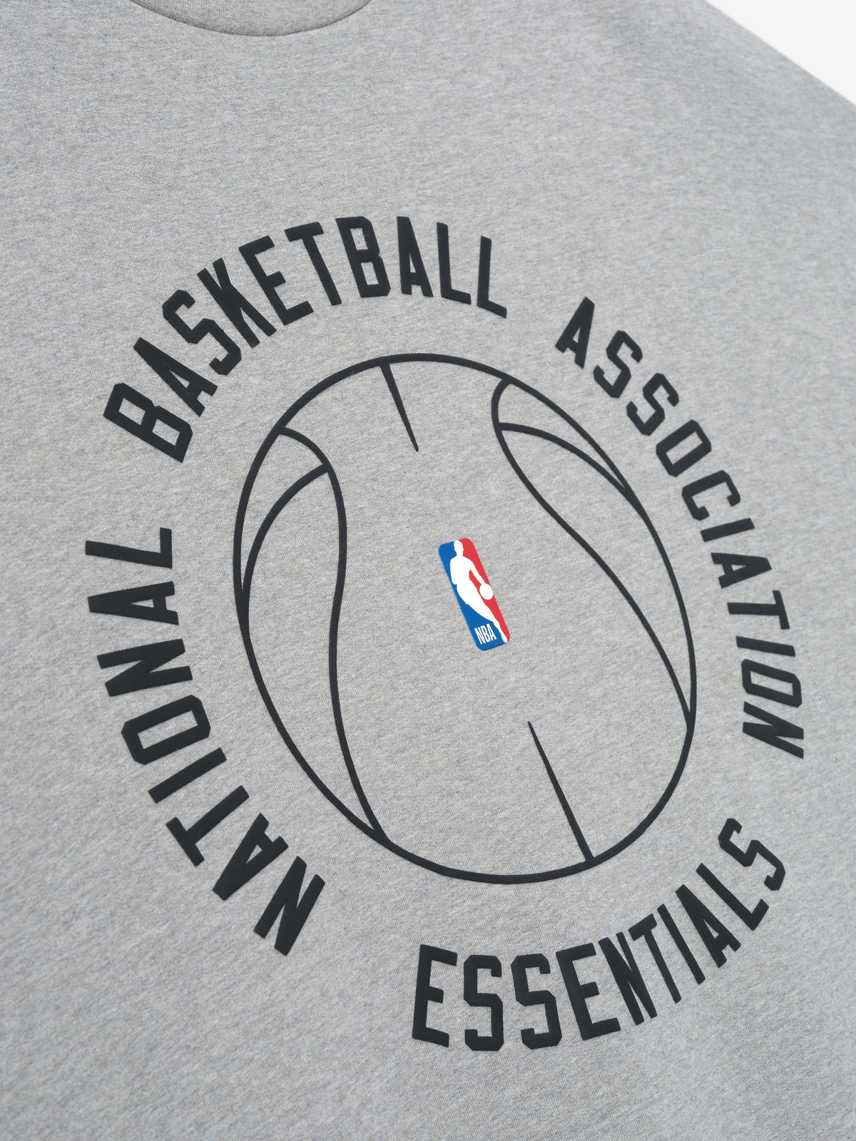 Fear of God Essentials NBA X Barkley Hendricks 90s Crewneck Concrete Heather - Im Your Wardrobe