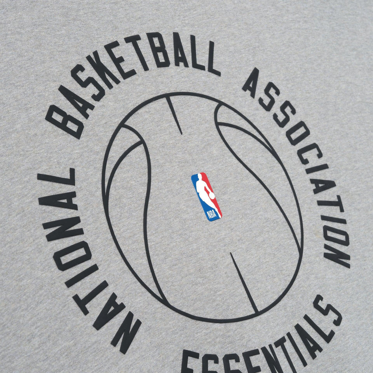 Fear Of God Essentials NBA X Barkley Hendricks Long Sleeve V-Neck Tee Concrete Heather