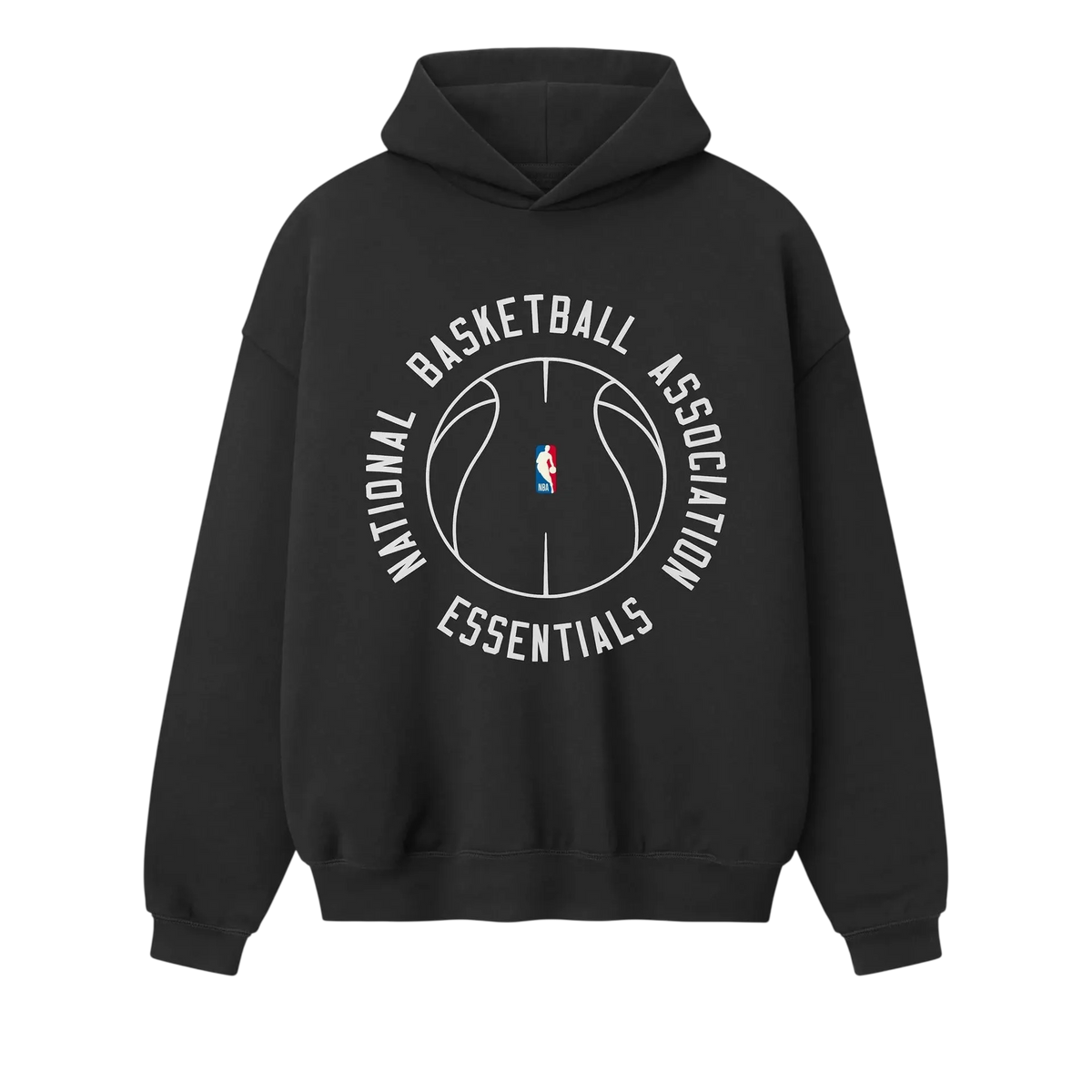 Fear Of God Essentials NBA X Barkley Hendricks 90s Hoodie Faded Black