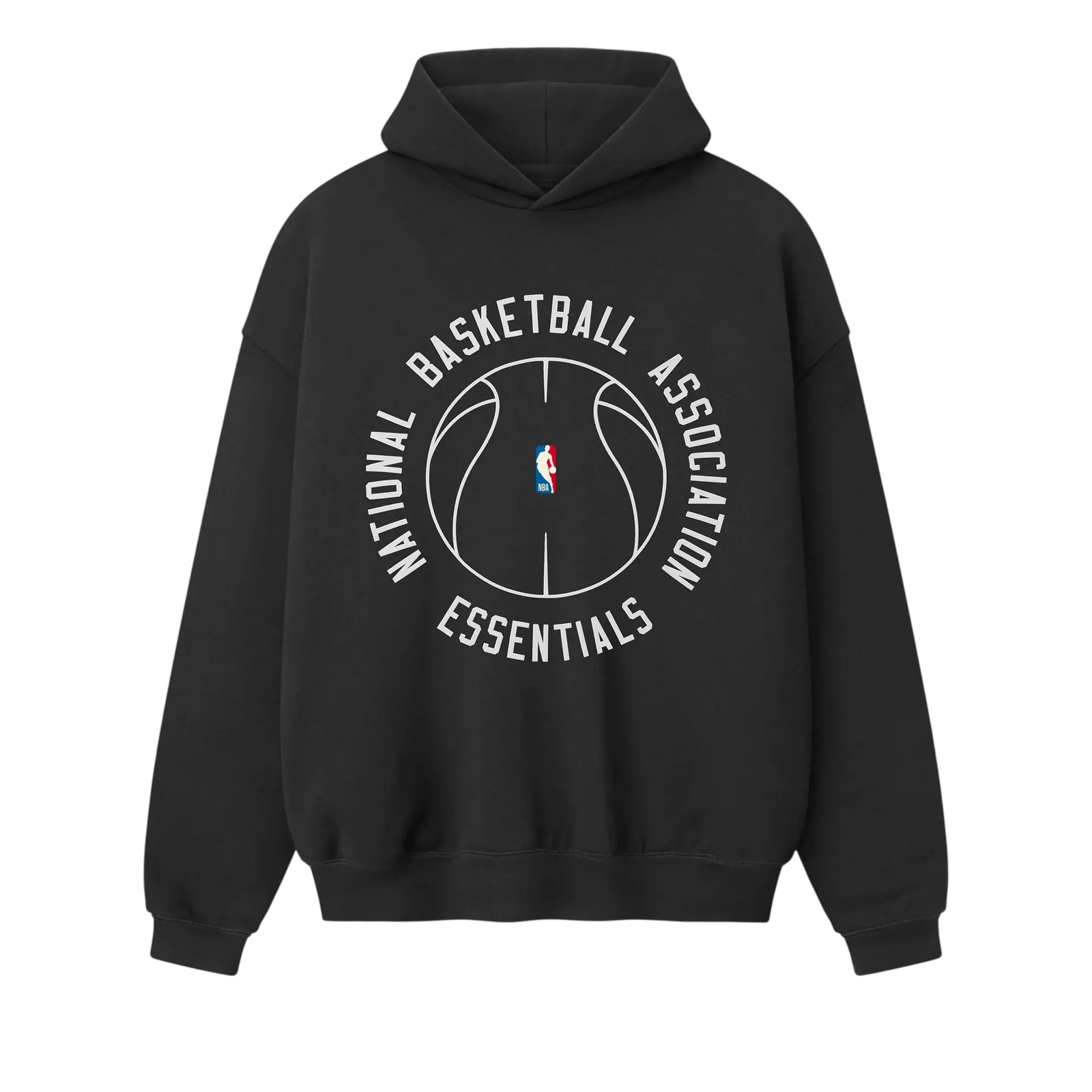 Fear Of God Essentials NBA X Barkley Hendricks 90s Hoodie Faded Black