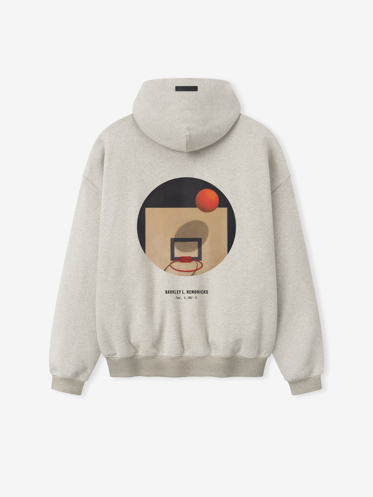 Fear of God Essentials NBA X Barkley Hendricks 90s Hoodie Heather Stone W/ Heather Rib - Im Your Wardrobe
