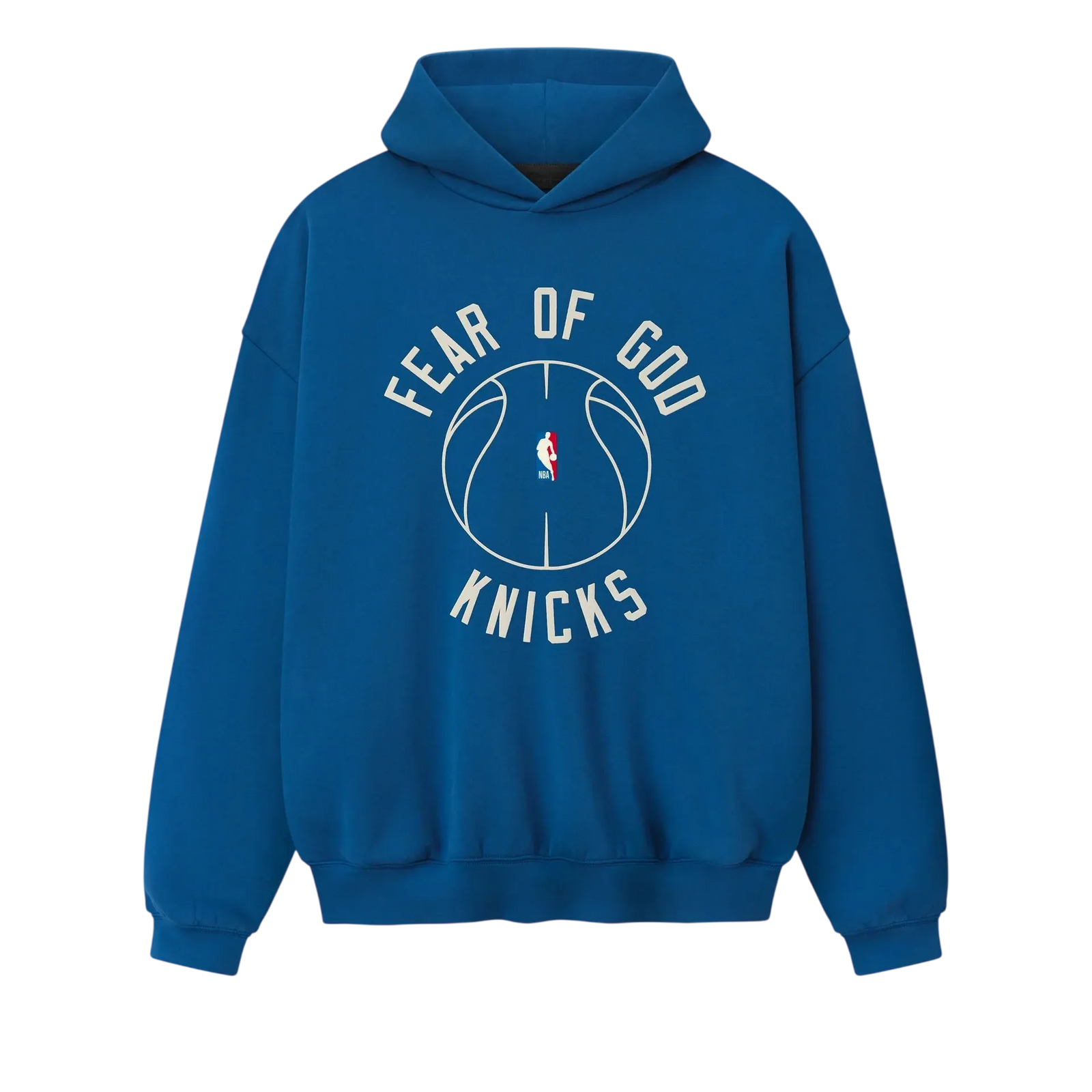 Fear Of God Essentials Knicks X Barkley Hendricks 90s Hoodie Faded Blue