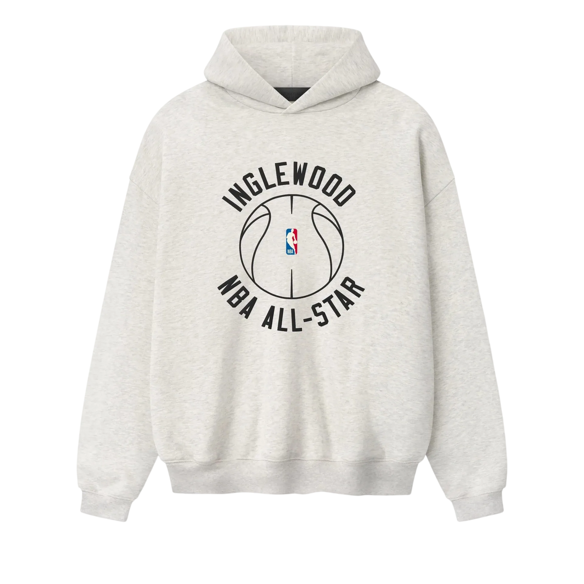 Fear Of God Essentials Inglewood X All Star Weekend '26 90s Hoodie Oatmeal Heather