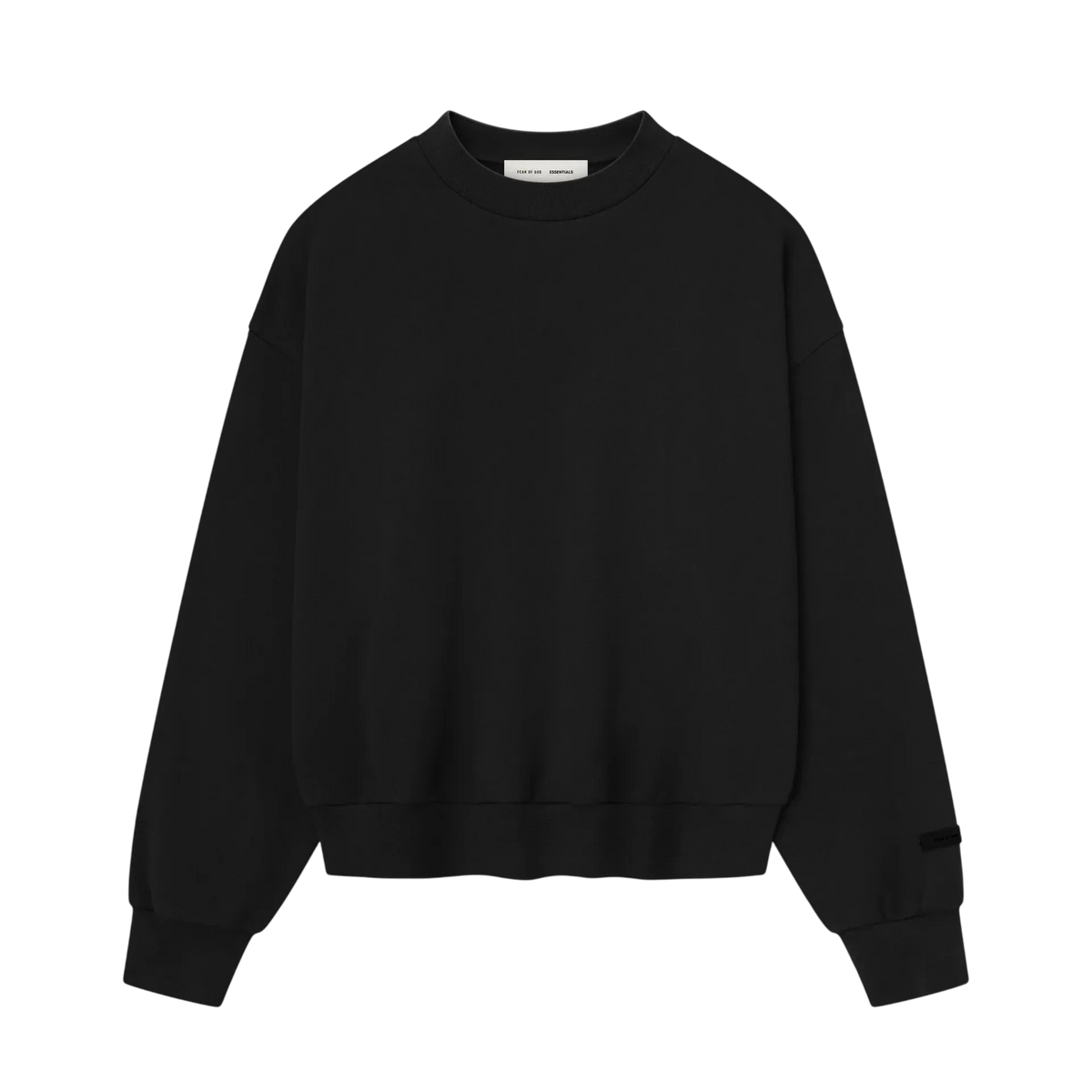 Fear of God Essentials Classic Fleece Crewneck Jet Black