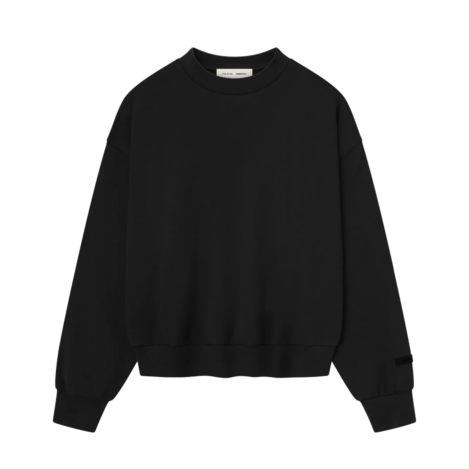 Fear of God Essentials Classic Fleece Crewneck Jet Black