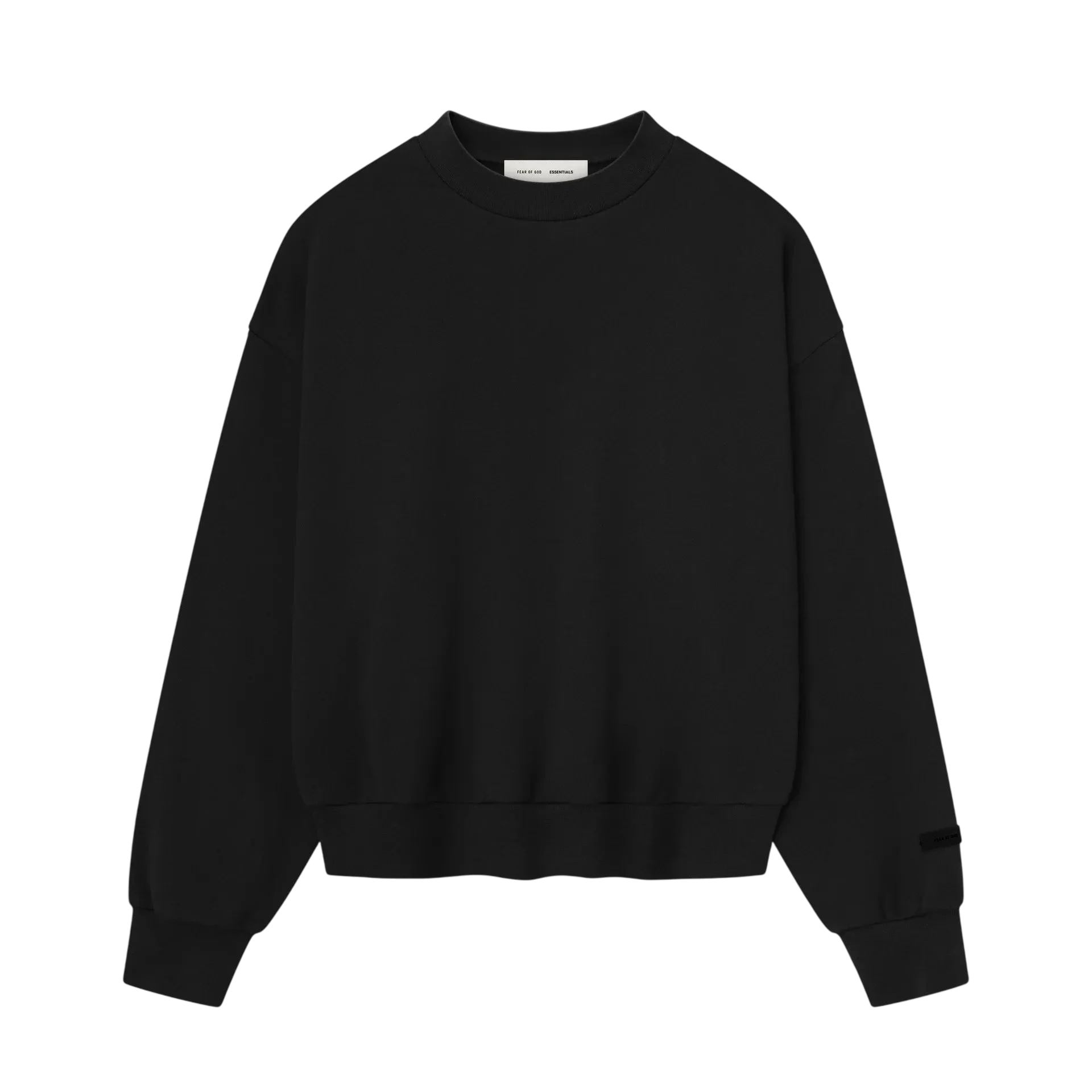 Fear of God Essentials Classic Fleece Crewneck Jet Black