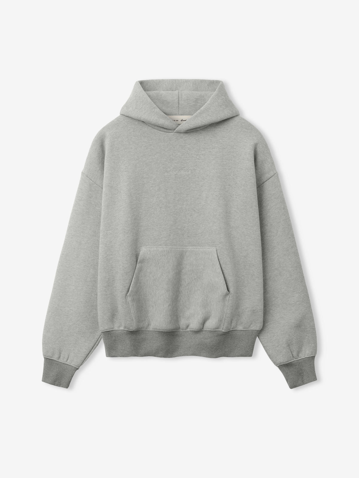 Fear of God Essentials Signature Classic Hoodie Concrete Heather - Im Your Wardrobe