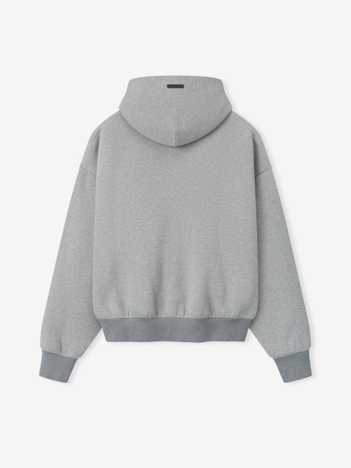 Fear of God Essentials Signature Classic Full Zip Hoodie Concrete Heather - Im Your Wardrobe