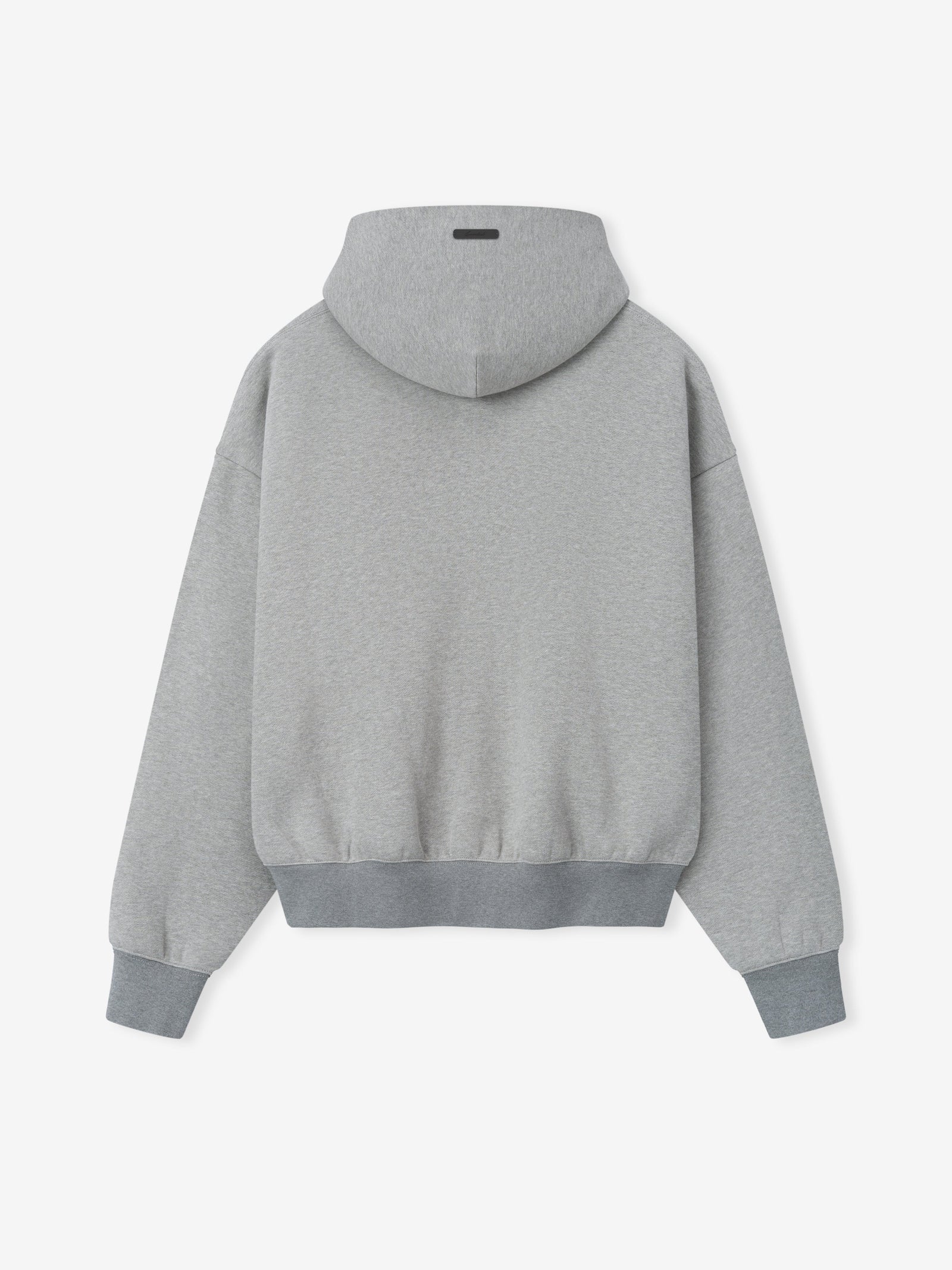 Fear of God Essentials Signature Classic Full Zip Hoodie Concrete Heather