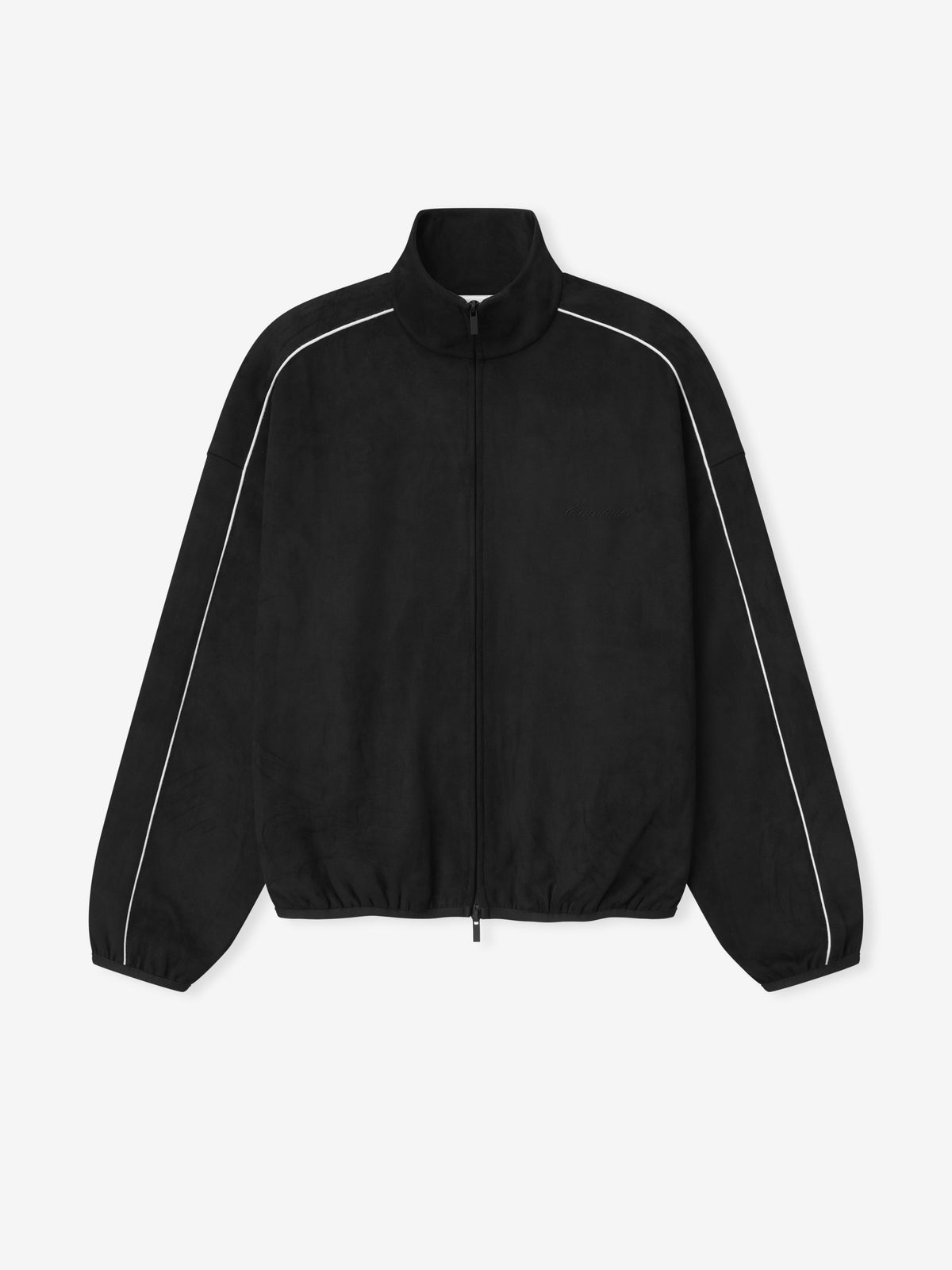 Fear of God Essentials Suede Fleece Signature Modern Track Jacket Vintage Black - Im Your Wardrobe