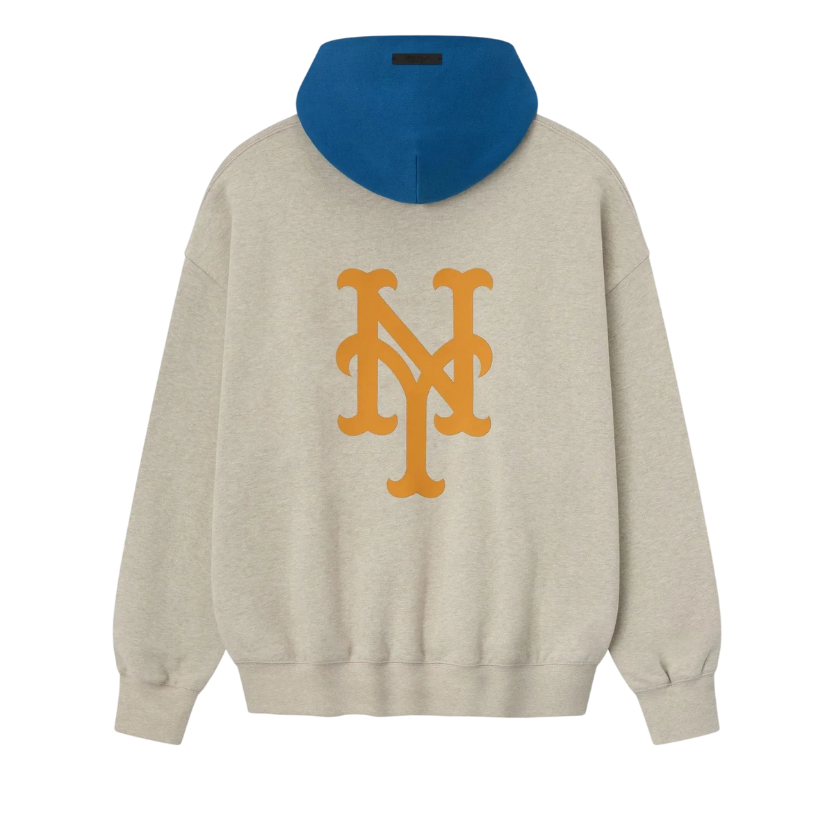 Fear of God Essentials Mets Sport Hoodie Heather Stone/Blue Sapphire