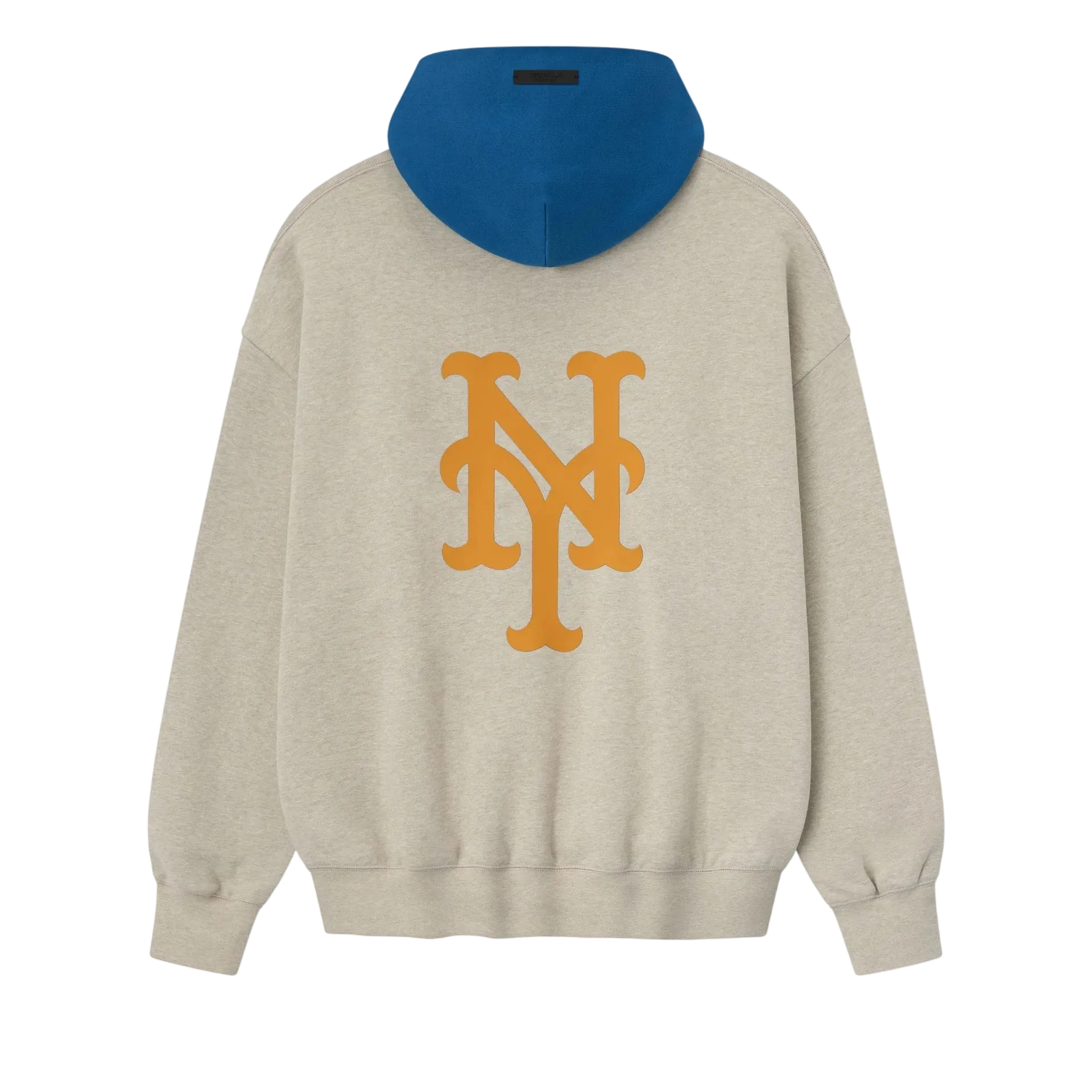 Fear of God Essentials Mets Sport Hoodie Heather Stone/Blue Sapphire