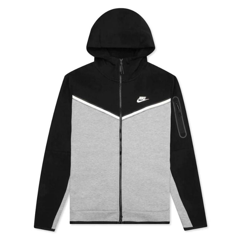 Nike Sportswear Tech Fleece Full-Zip Hoodie (Black/Dark Grey)