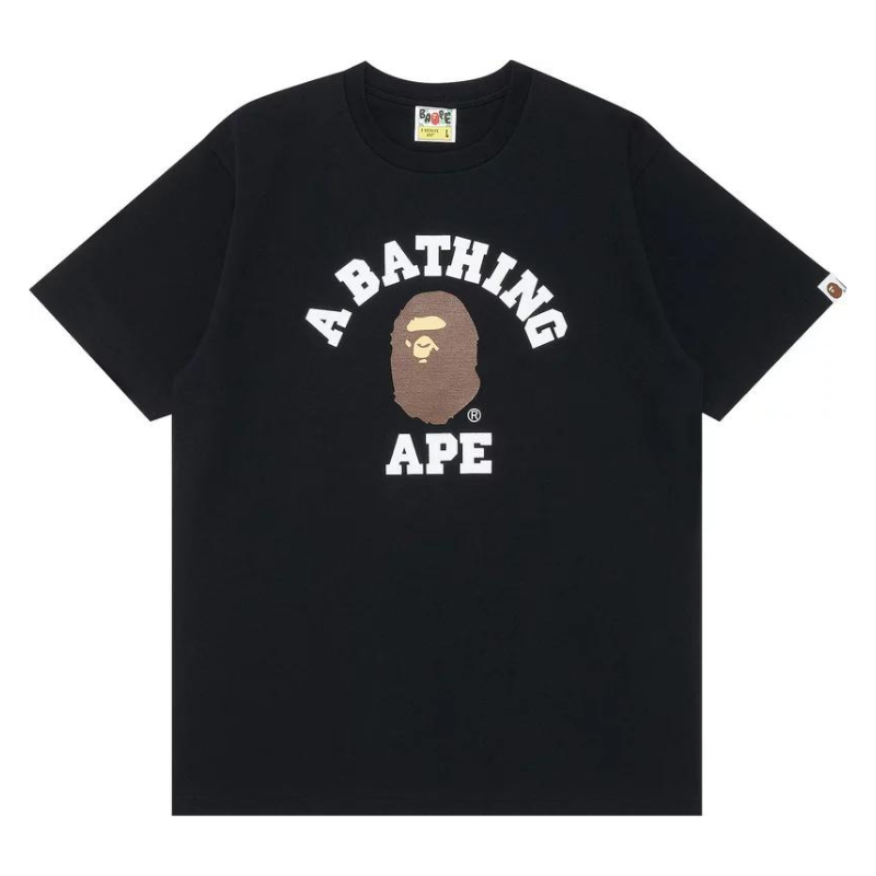 A Bathing Ape BAPE - College Tee (Black) (SS20)