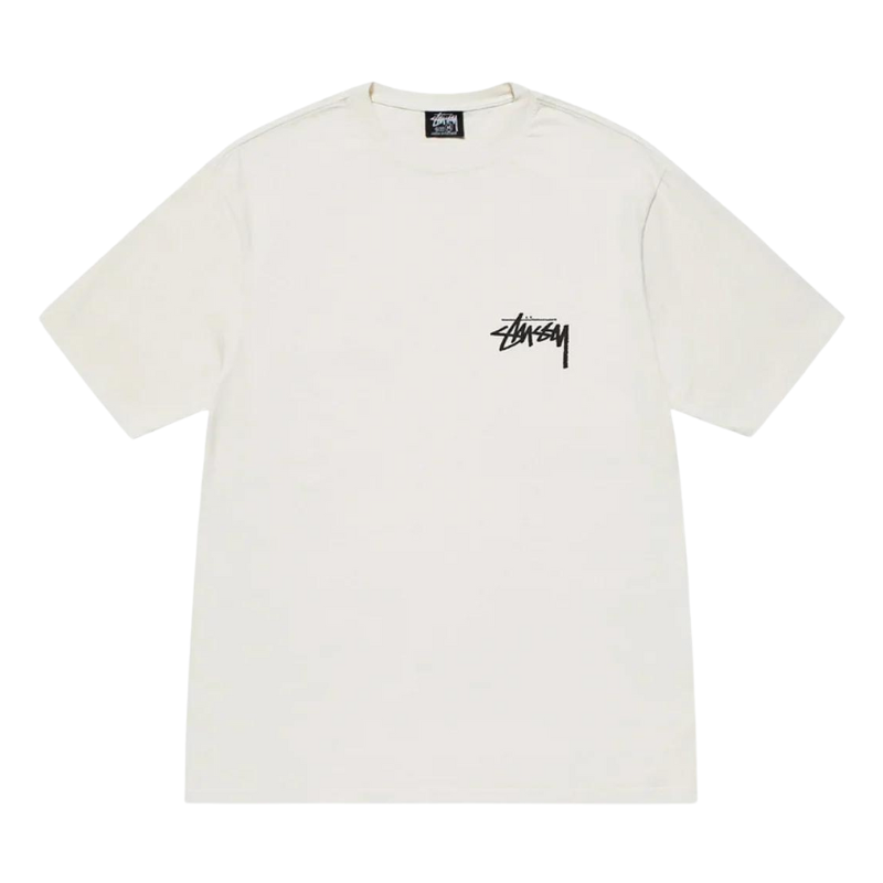 Stussy - How We&#39;re Livin&#39; Pigment Dyed Tee (White /Natural)