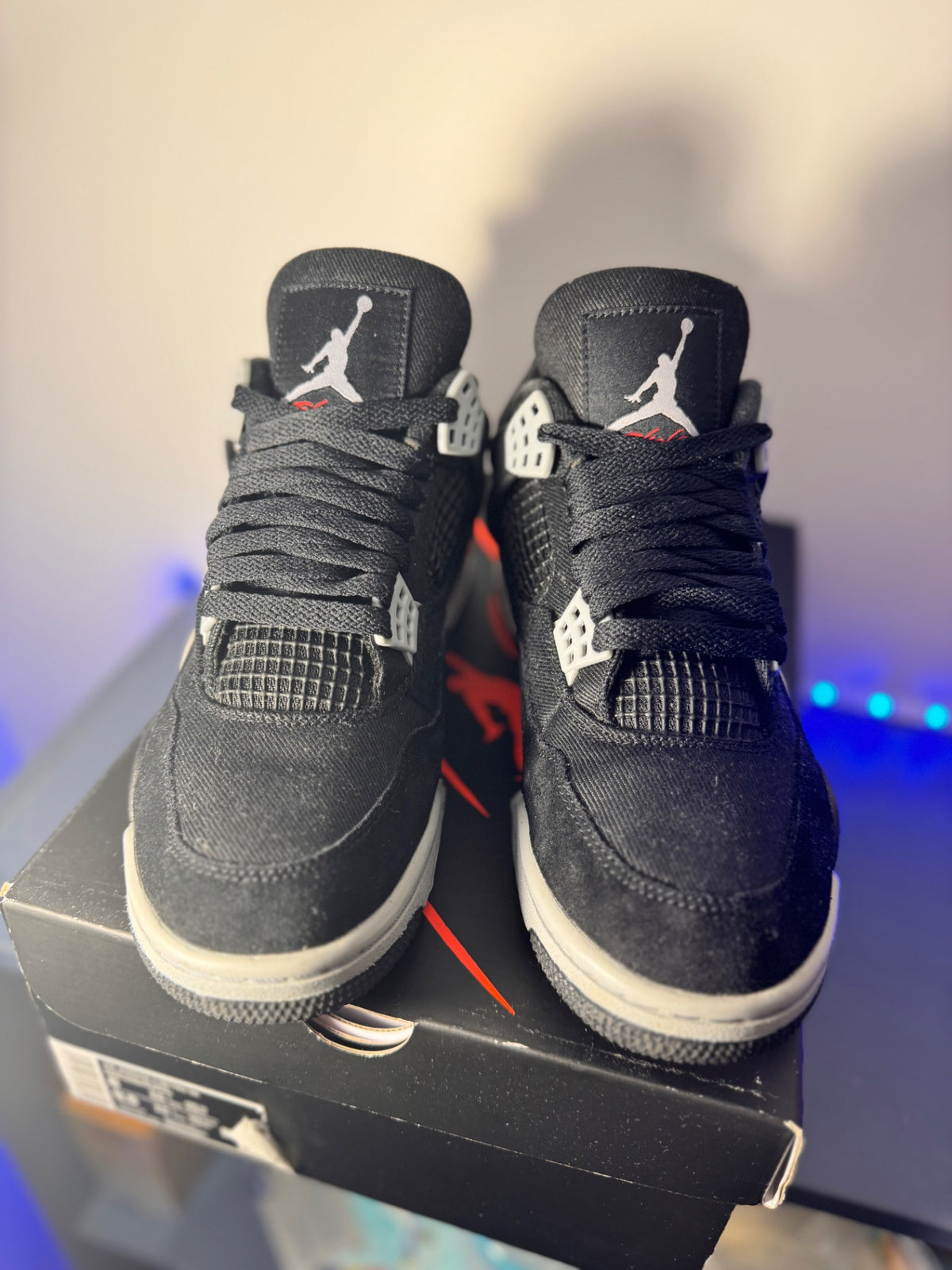 [USED A+] Jordan 4 Retro SE ‘Black Canvas’ - 8 US (9.5 Women&#39;s)