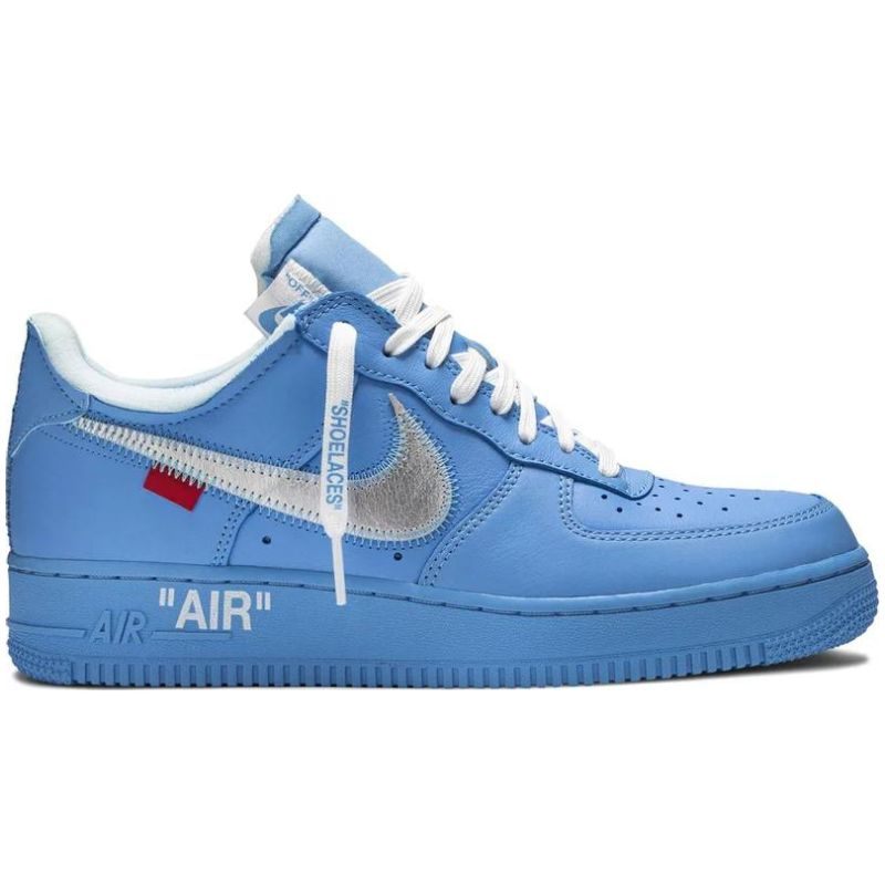 [USED A] Nike Air Force 1 Low x Off-White 07&#39; &#39;MCA&#39; University Blue - 10.5 US (12 Women&#39;s)