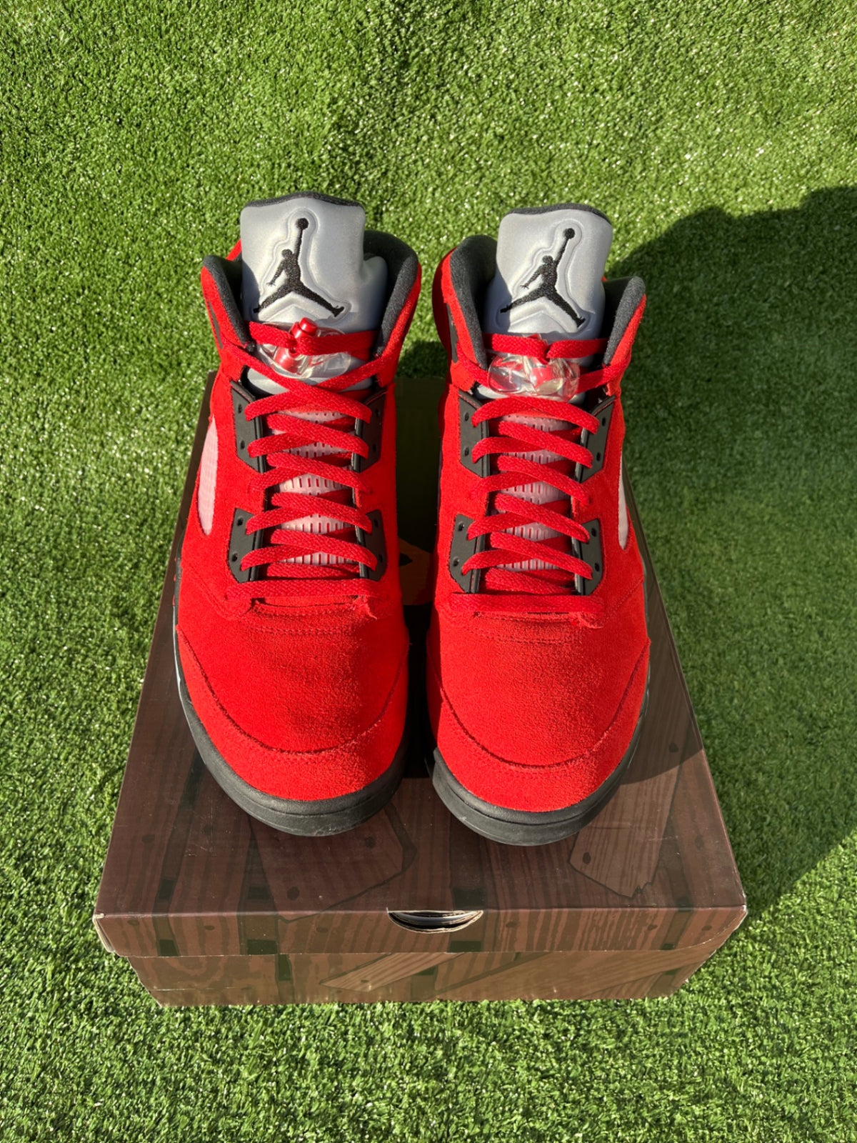 [USED A+] Jordan 5 Retro &#39;Raging Bull&#39; (2021) - 13 US (14.5 Women’s)