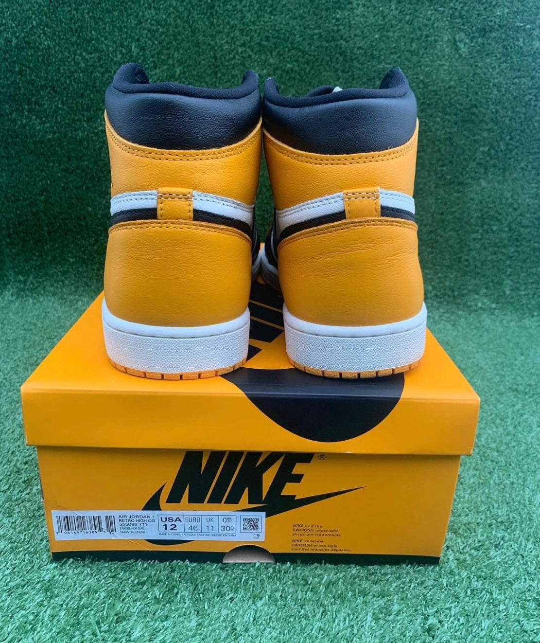 [USED B] Jordan 1 High Yellow Toe - 12 US (13.5 Women’s)