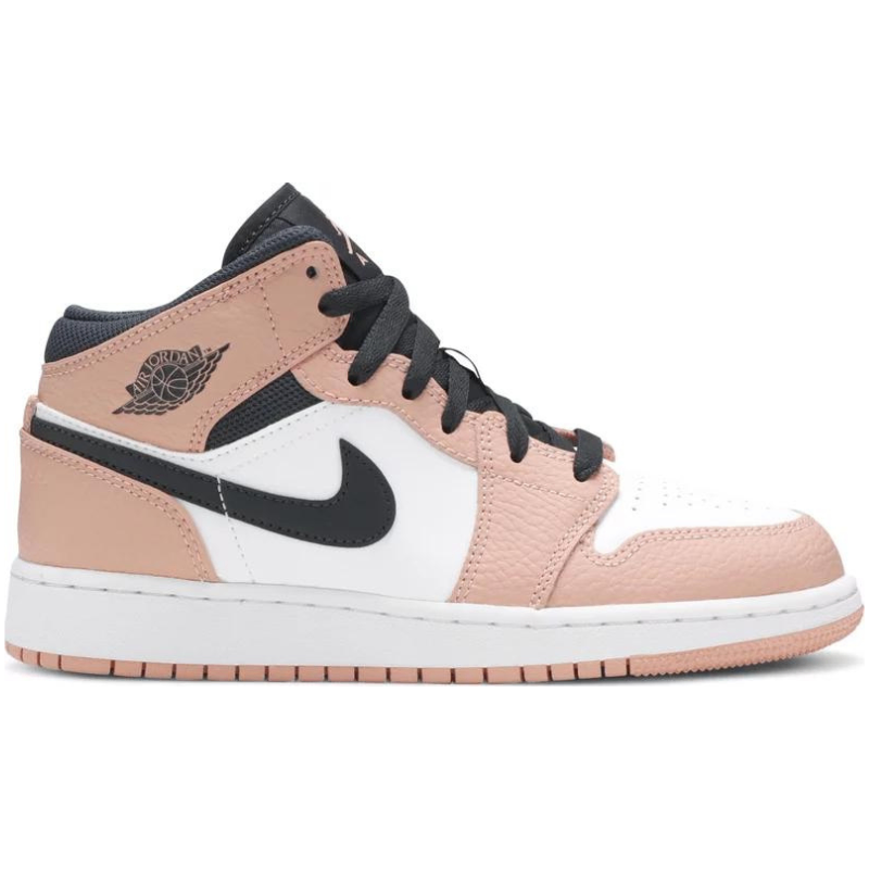 [USED A] Jordan 1 Mid Pink Quartz - 7Y (8.5 Women&#39;s)