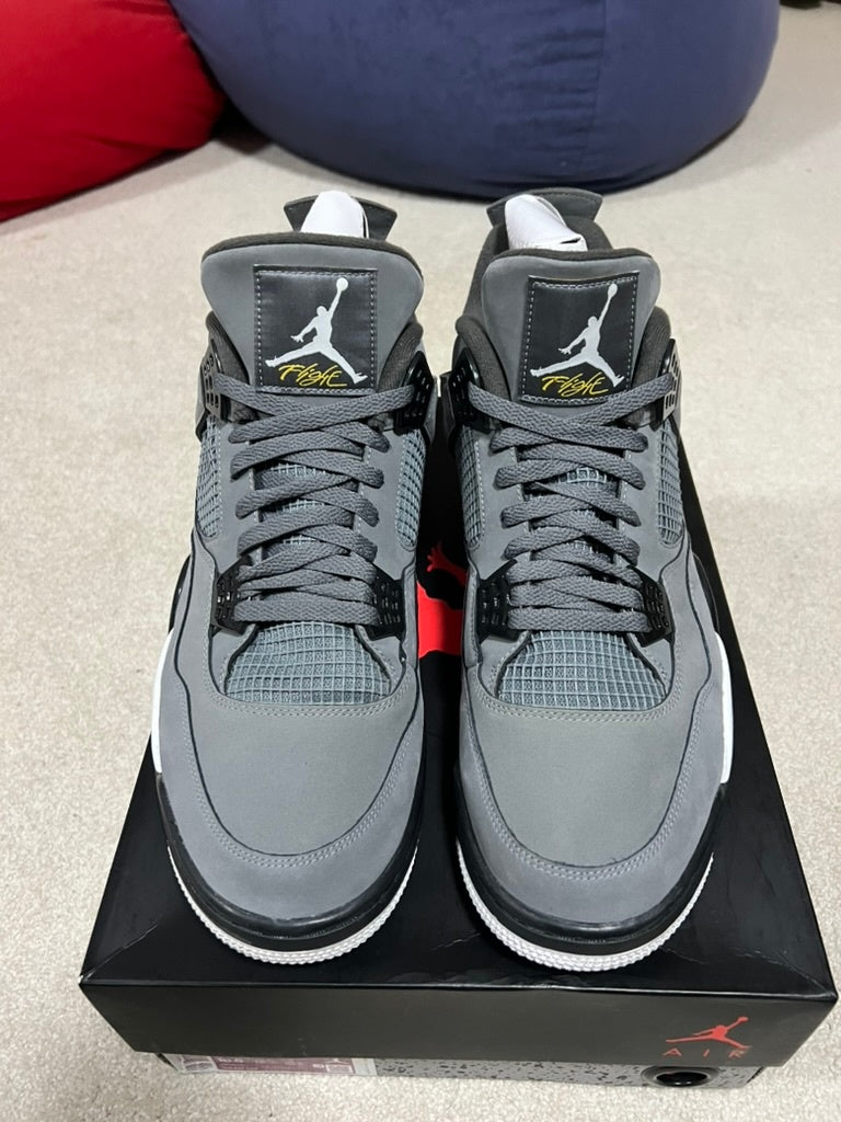 [USED A+] Jordan 4 Retro Cool Grey (2019) - 15 US (16.5 Women&#39;s)