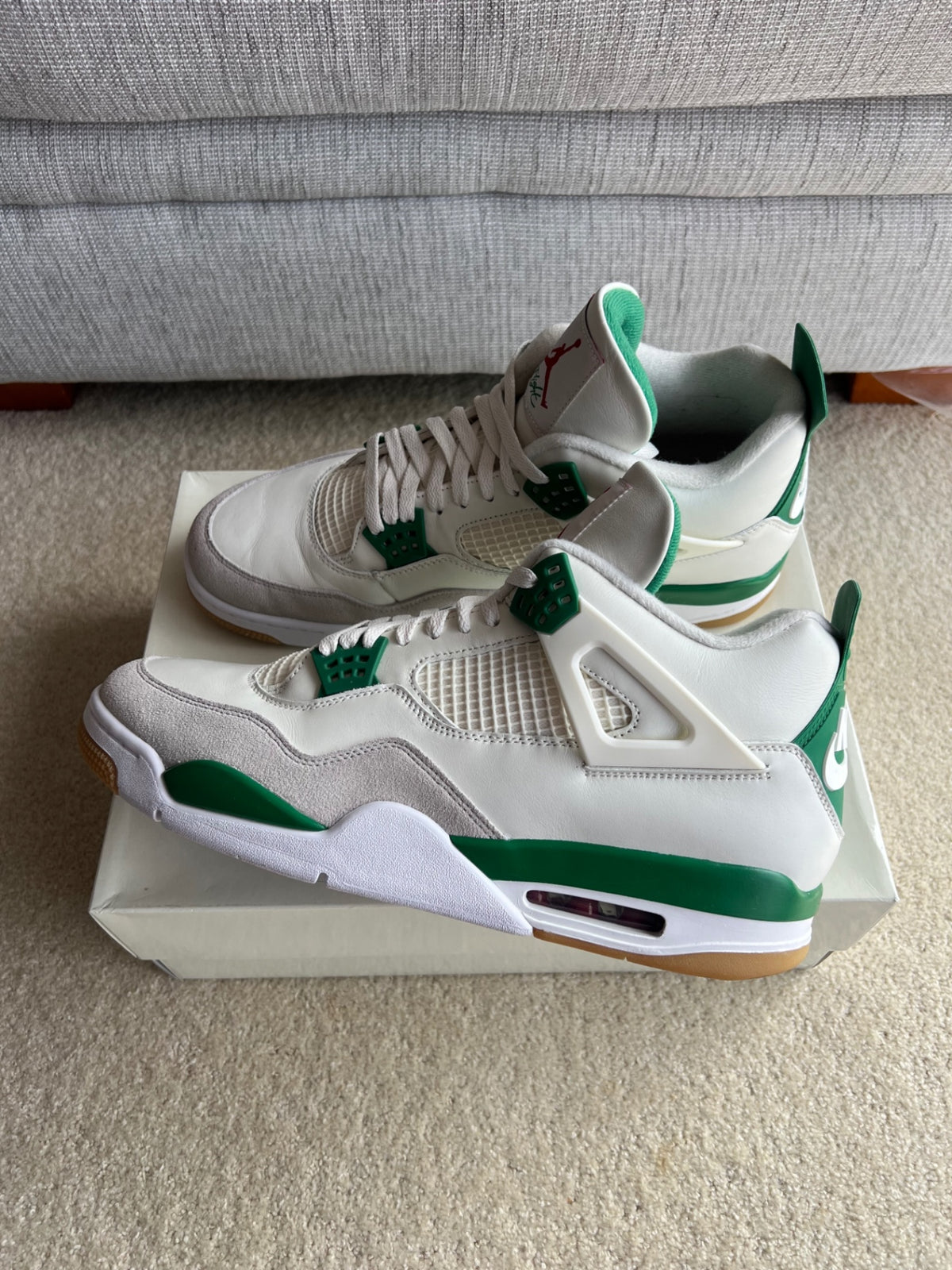 [USED A+] Jordan 4 Retro x Nike SB Pine Green - 14 US (15.5 Women&#39;s)